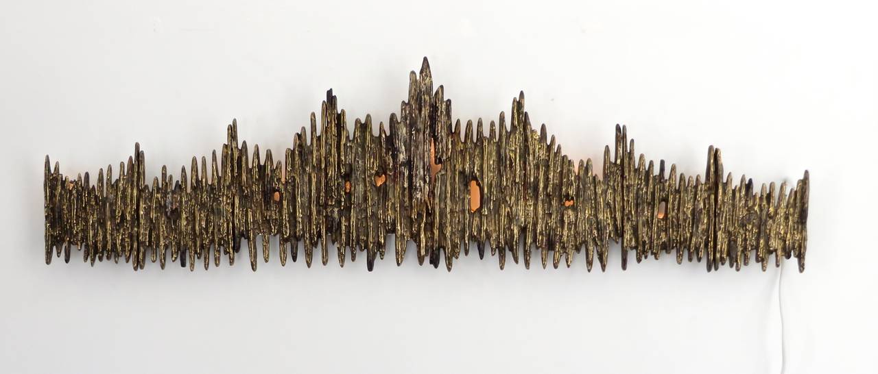 Mid-Century Modern Bronze Brutalist Italian Sculpture by Luciano Frigerio