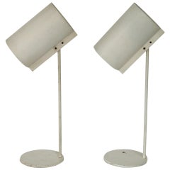 Pair of French Metal Table Lamps