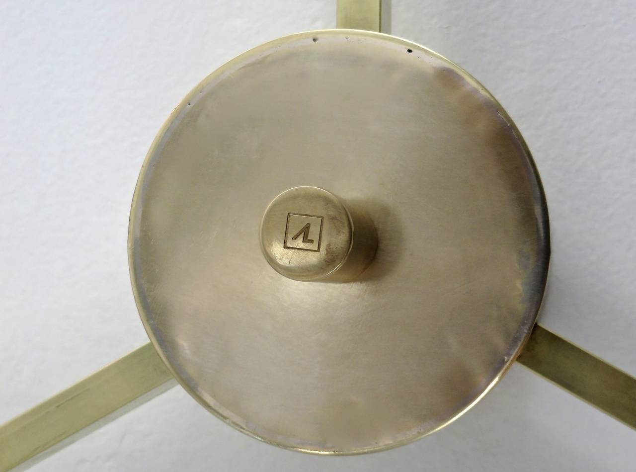 Mid-20th Century Angelo Lelli Three-Arm Ceiling or Wall Light/Sconce for Arredoluce