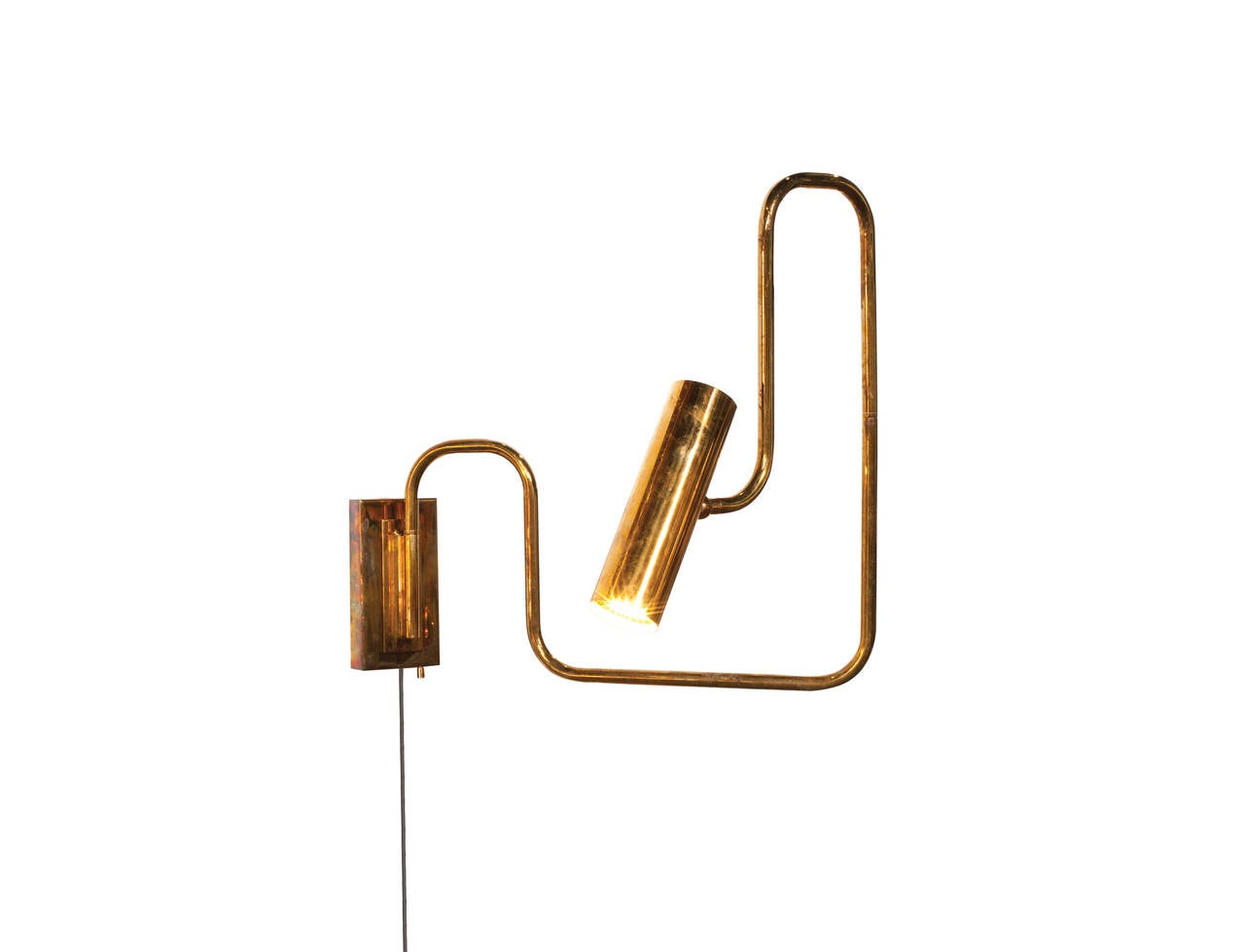 Brass Pivot Light Designed by Christopher Gentner