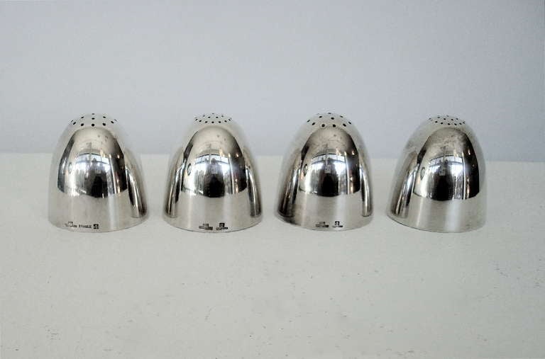 Set of Four Salt and Peppers by Christofle, France