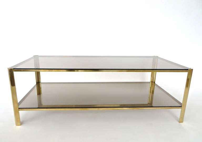 Mid-Century Modern French Bronze Coffee Table by Jacques Quinet for Maison Malabart