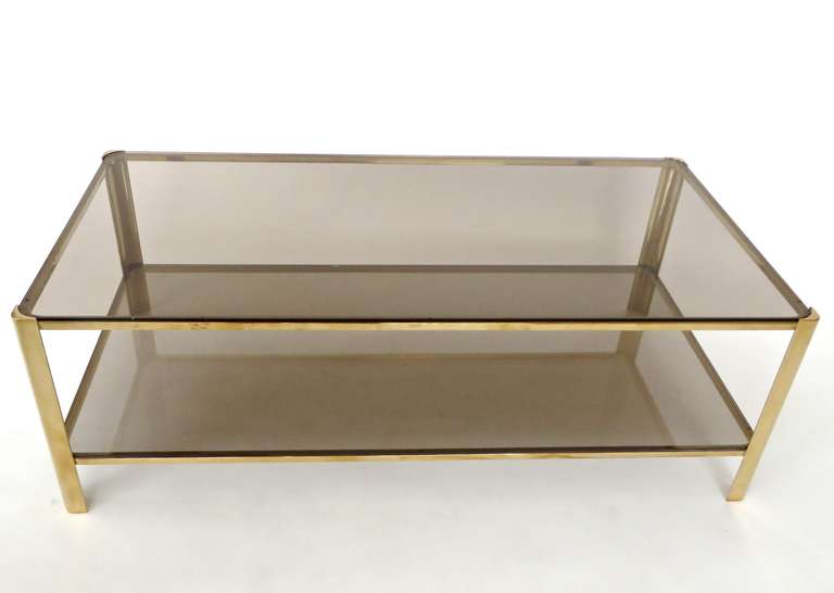 Mid-20th Century French Bronze Coffee Table by Jacques Quinet for Maison Malabart