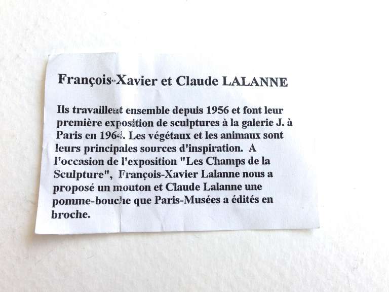 20ième siècle Broche Mouton de l'artiste français Francois-Xavier Lalanne