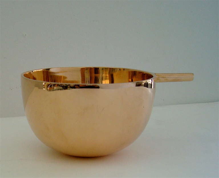 Highly Polished Bronze Bowl by Alma Allen