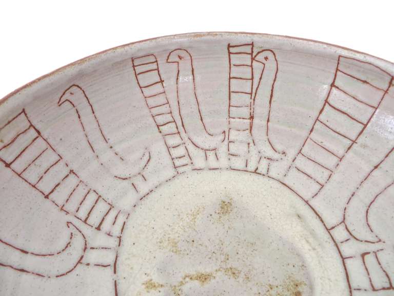 French Ceramic Bowl by Les Argonautes, Vallauris France 4