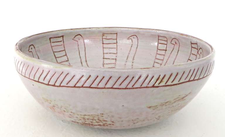 French Ceramic Bowl by Les Argonautes, Vallauris France 2