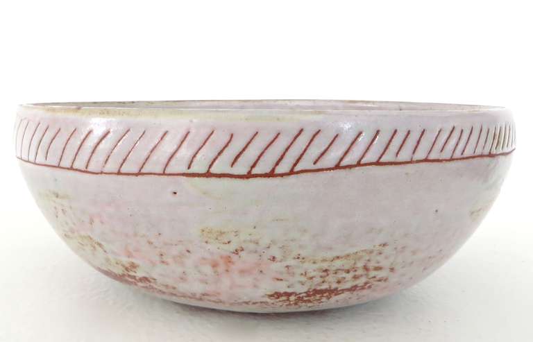 French Ceramic Bowl by Les Argonautes, Vallauris France 3
