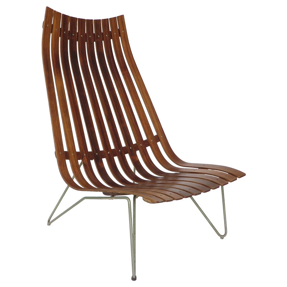 Hans Brattrud Rosewood Lounge "Scandia" Lounge Chair