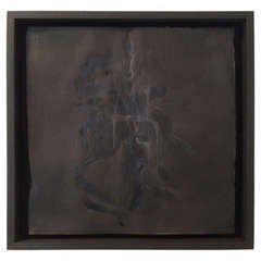 Black Burnt Ink Drawing on Paper by Lukas Machnik Black Burnt Ink Drawing on Paper by Lukas Machnik