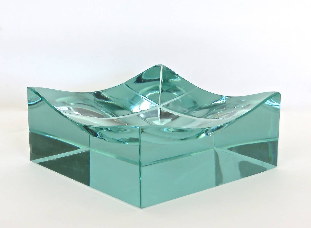 Italian Cast Glass Vide Poche by Fontana Arte 2
