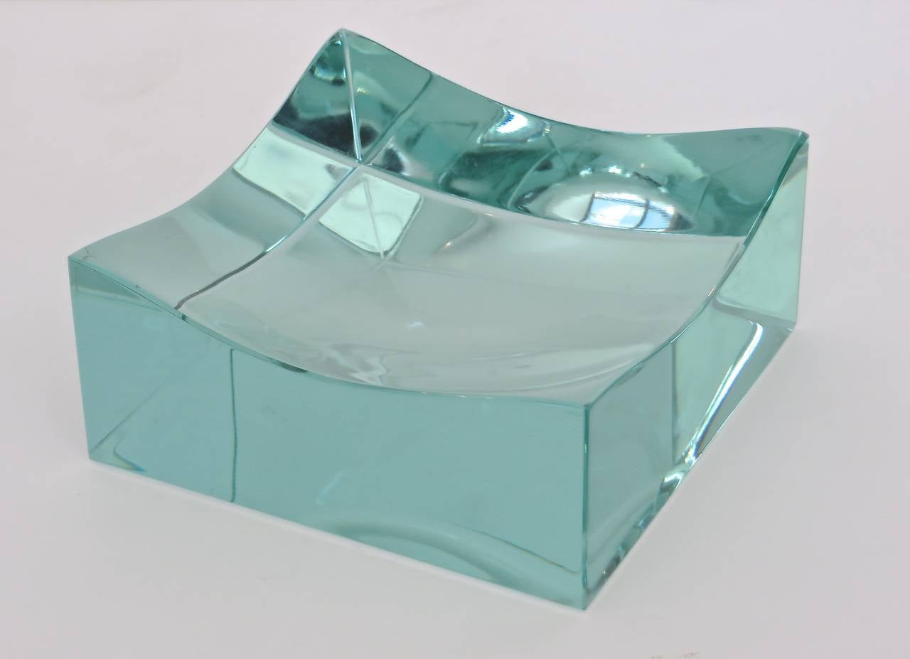 Italian Cast Glass Vide Poche by Fontana Arte 1