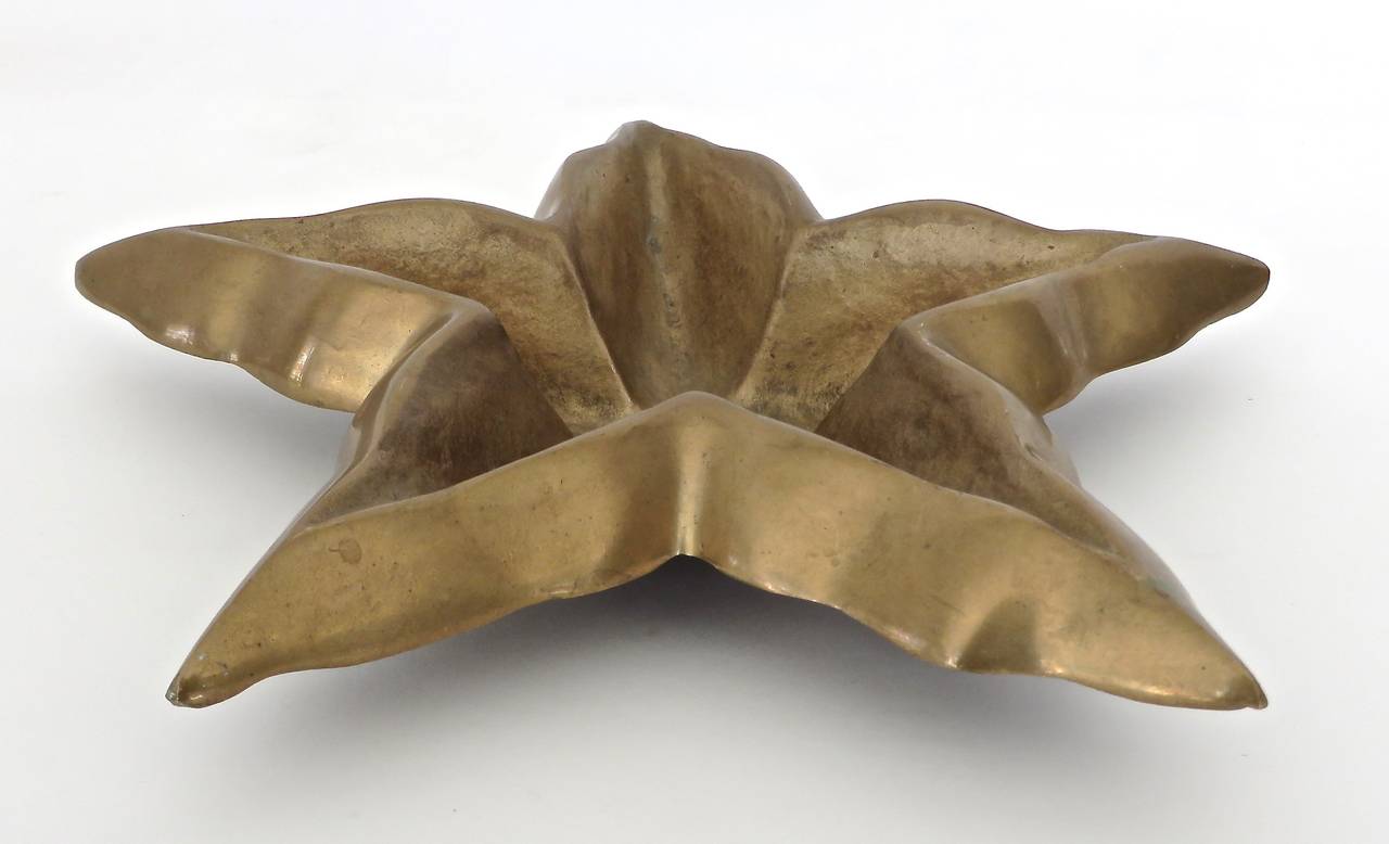 Mid-Century Modern Cast Bronze Starfish Dish by Garouste and Bonetti