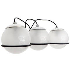 Gino Sarfatti Italian 3 Globe Sconce for Arteluce Petite Model 273/3 1