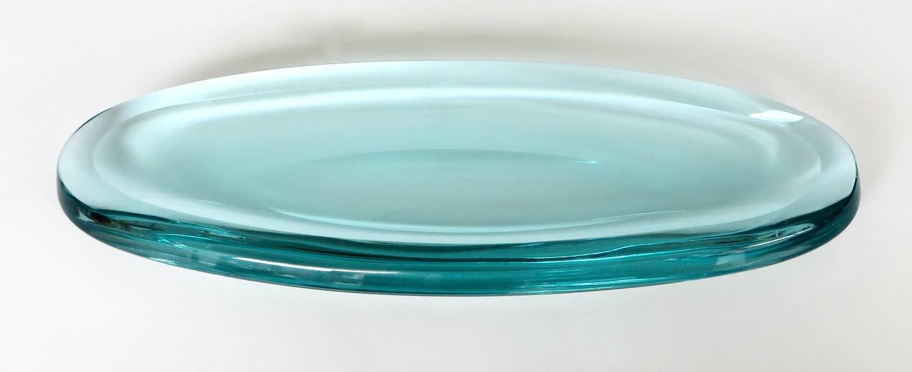 Italian Glass Dish by Fontana Arte 3