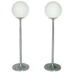 Italian Pair of Telescoping Floor Lamps "Polluce" by Enzo Mari and Anna Fasolis 10