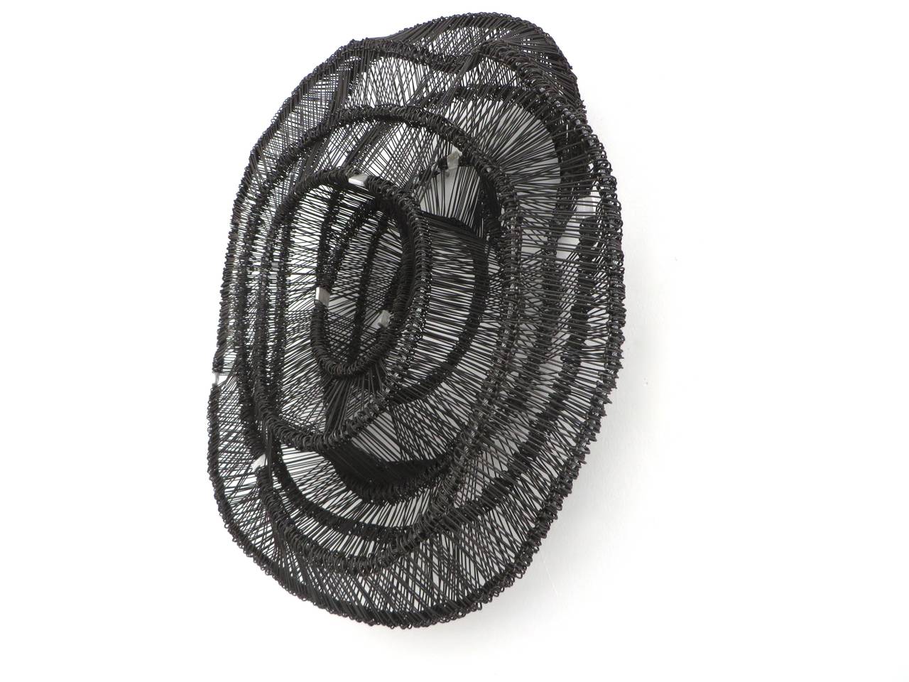 Eric Gushee Emergence Series 6 Black Woven Metal Sculpture at 1stDibs