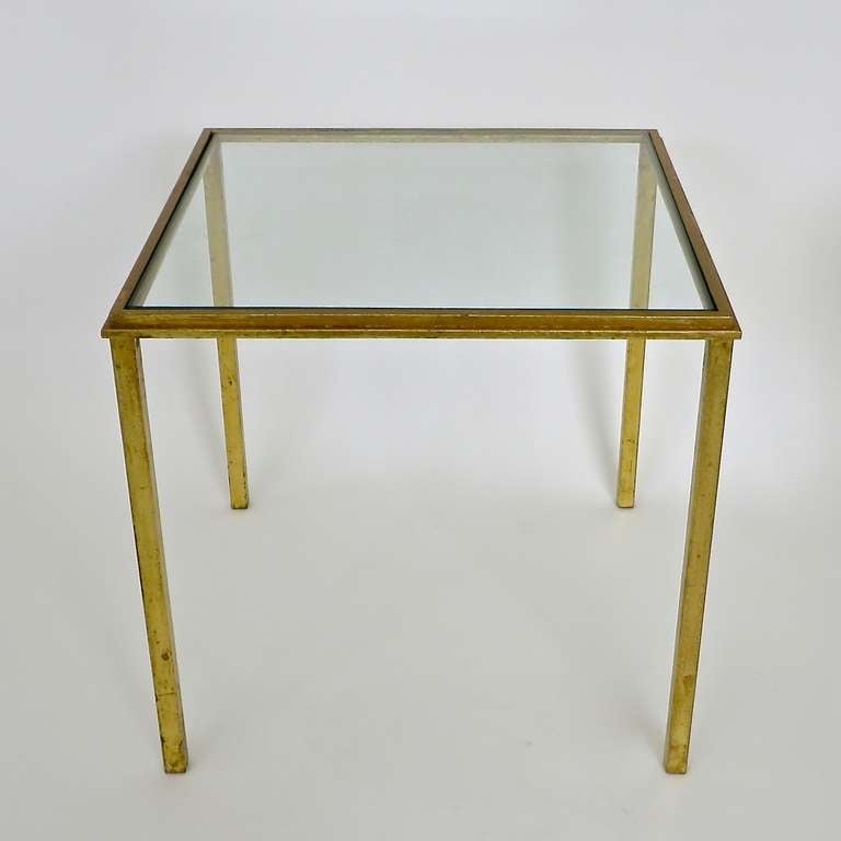 French Gilded Iron Nesting Table by Roger Thibier 2