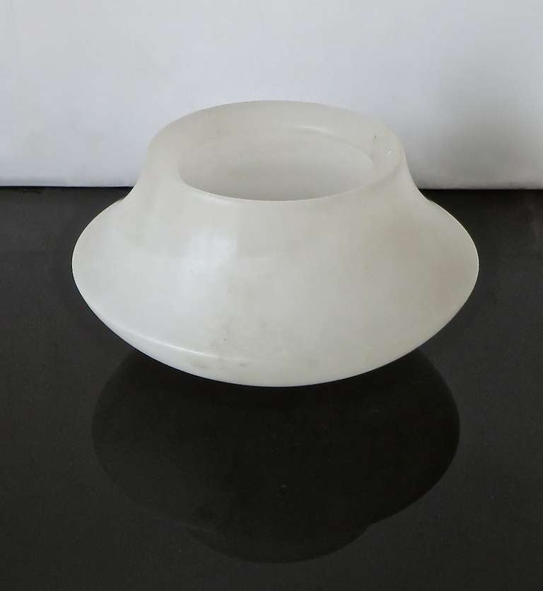 Italian, Carved Alabaster Bowl or Vase by Angelo Mangiarotti 1