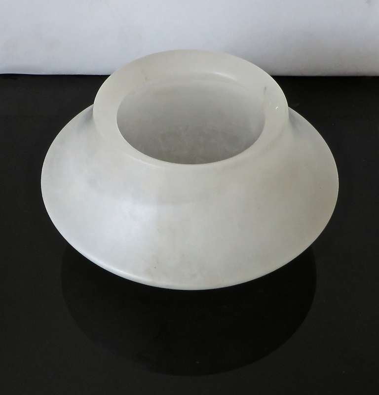 Italian, Carved Alabaster Bowl or Vase by Angelo Mangiarotti 2