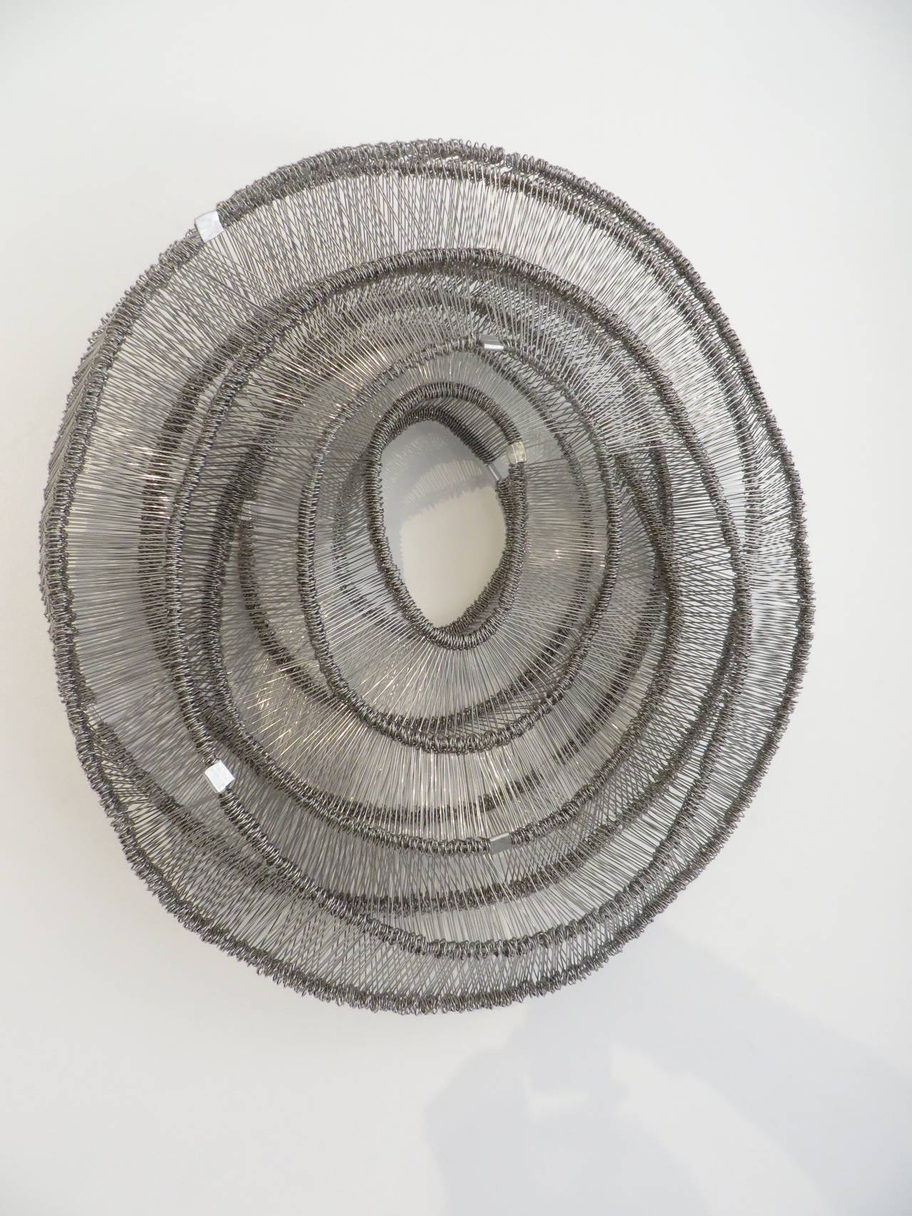 American Eric Gushee Emergence Series No. 1 Stainless Steel Woven Metal Sculpture, 2015