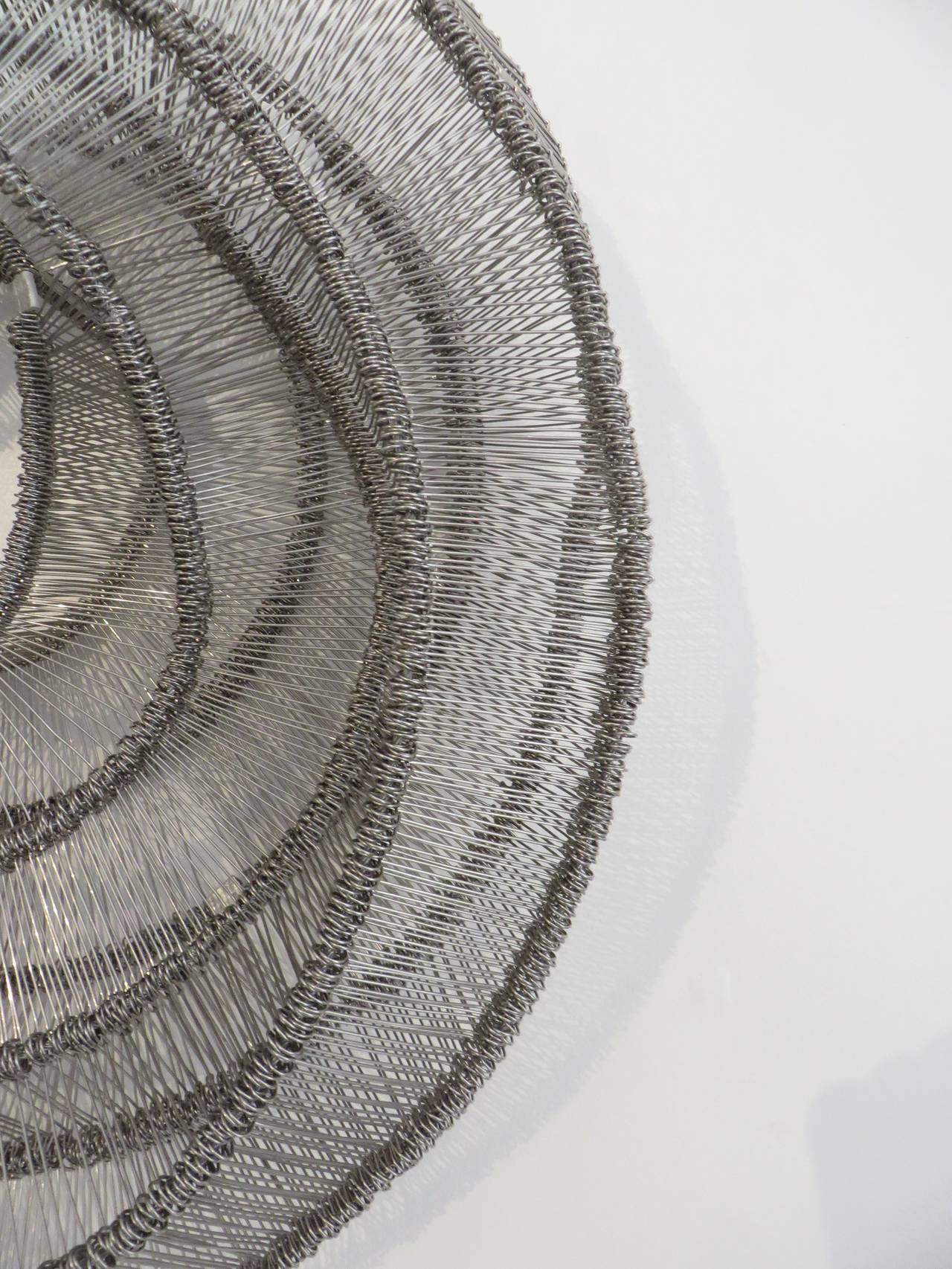 Eric Gushee Emergence Series No. 1 Stainless Steel Woven Metal Sculpture, 2015 4