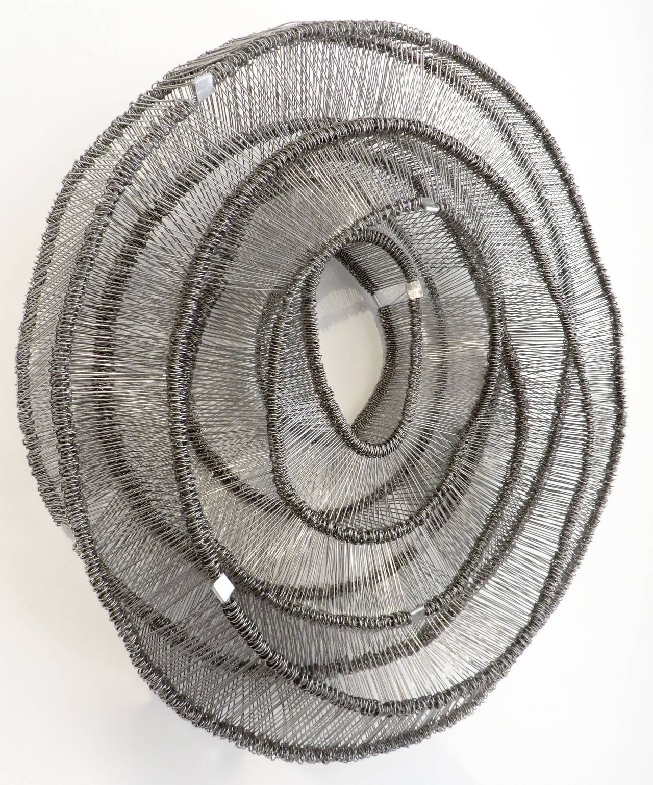 Eric Gushee Emergence Series No. 1 Stainless Steel Woven Metal Sculpture, 2015 In Excellent Condition In Chicago, IL