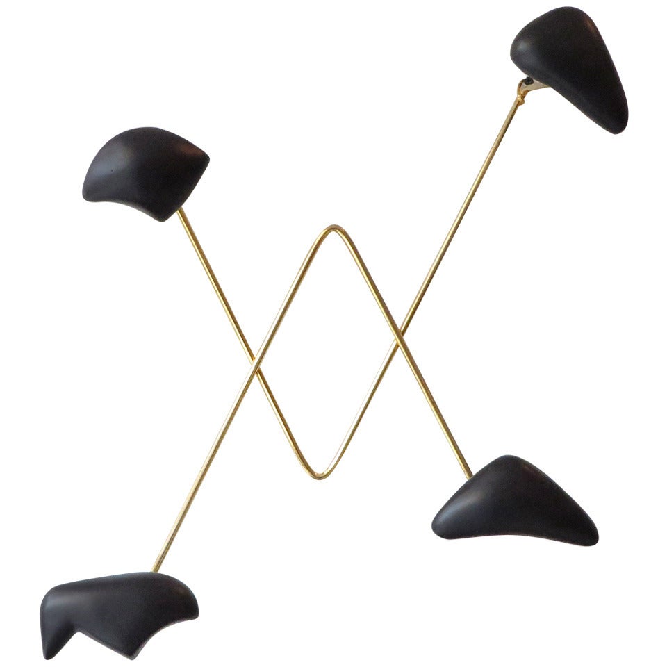 Wall-Mounted Coat Rack by Georges Jouve and Asselbur
