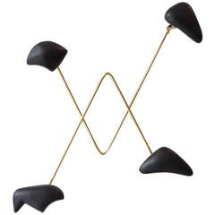 Wall-Mounted Coat Rack by Georges Jouve and Asselbur