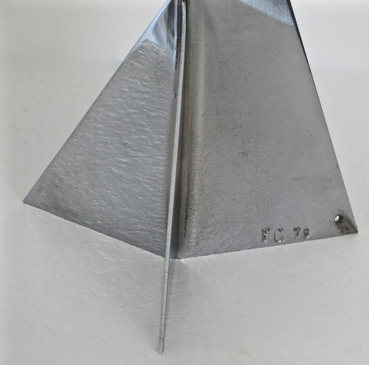 Kinetic Stabile Mobile Sculpture by Francois Collette, French, Signed and Dated 3