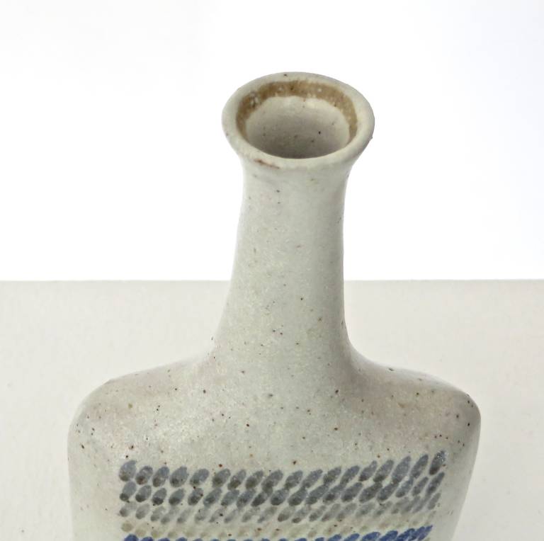 Mid-20th Century Italian Ceramic Bottle by Bruno Gambone For Sale