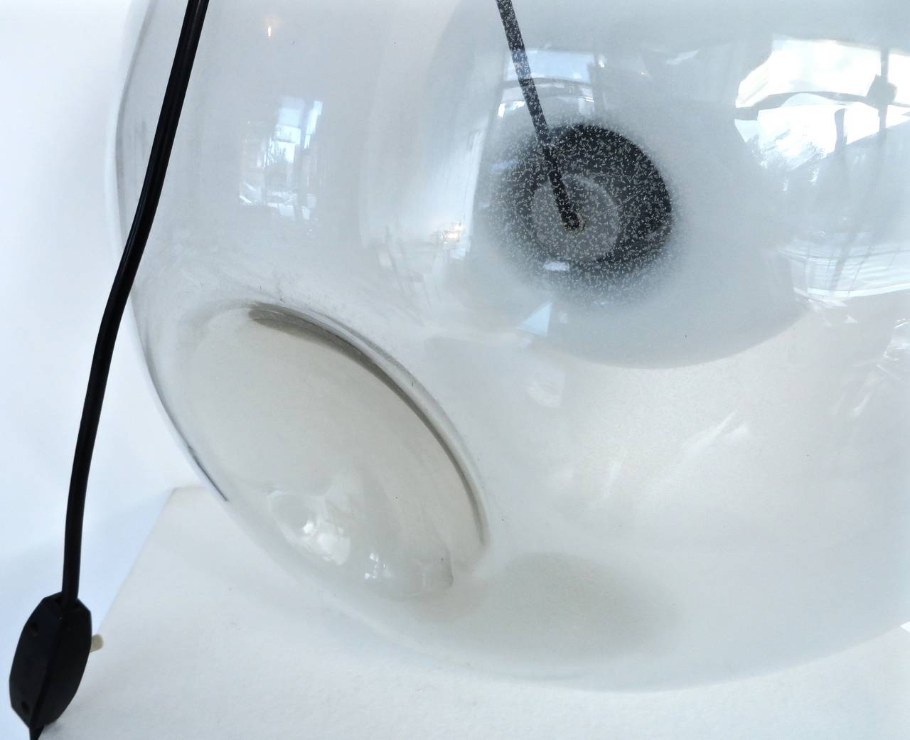 Italian White Opaque Murano Table Lamp for Artemide by Eleonore Peduzzi Riva 4