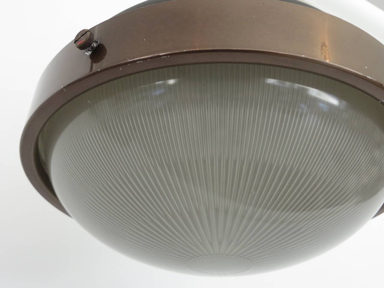 Brass Italian Ceiling Lamp by Gino Sarfatti Model 3027p, for Arteluce