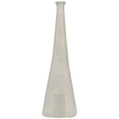Vintage Very Large Italian Ceramic Bottle Vase by Bruno Gambone