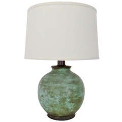 French Ceramic Table Lamp by Keramos