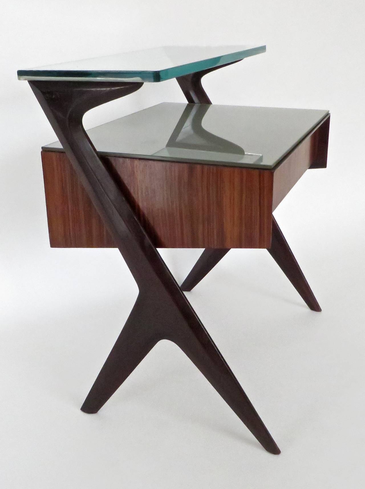Pair of Italian Side Tables or Bedside Tables Attributed to Ico Parisi 3
