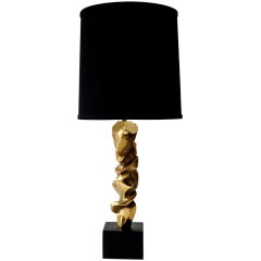 French Bronze Table Lamp by Michel Joubert