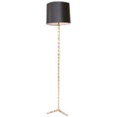 French Brass Faux Bamboo Floor Lamp by Bagues