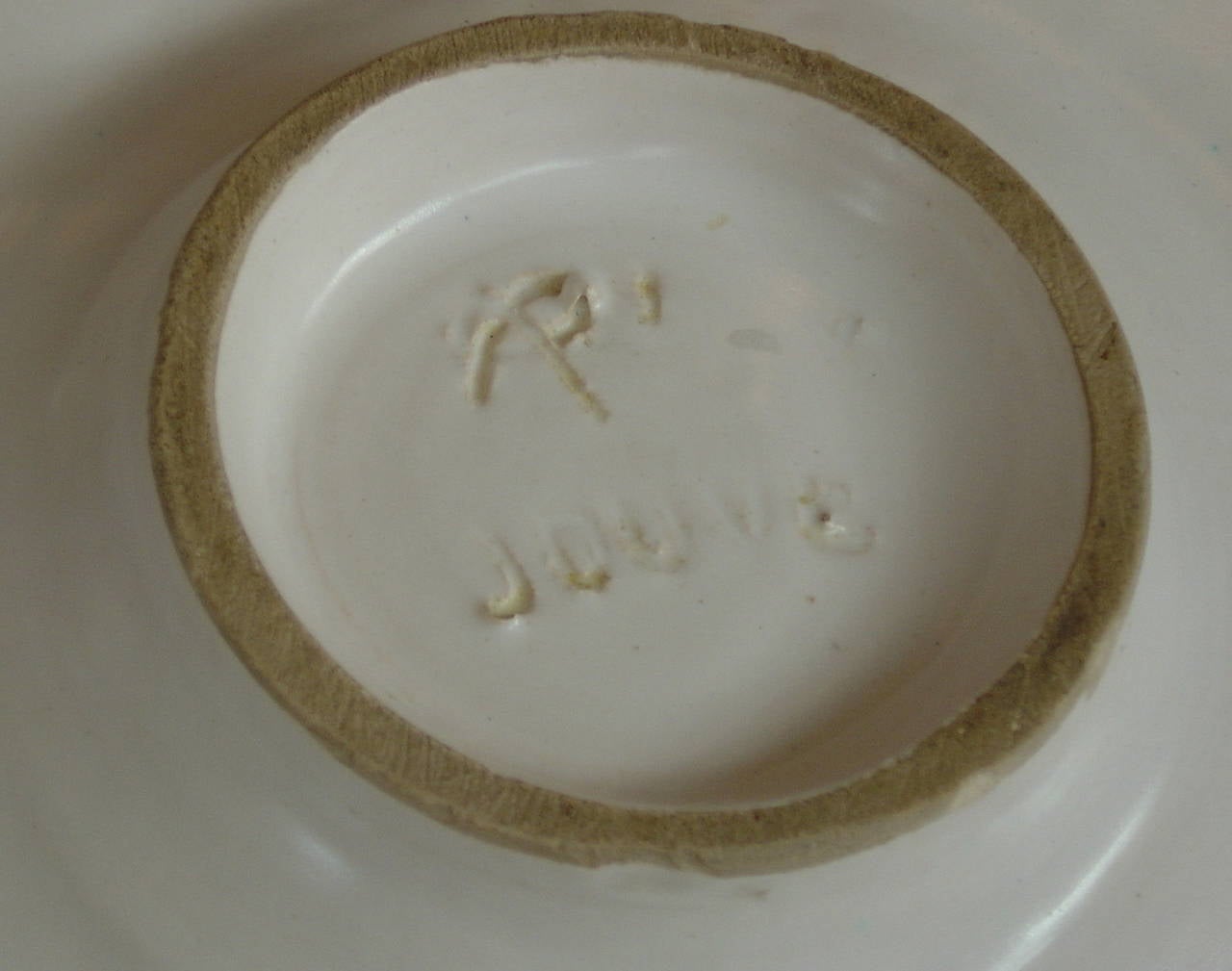 Mid-Century Modern Georges Jouve French Ceramic Polychrome Dish For Sale