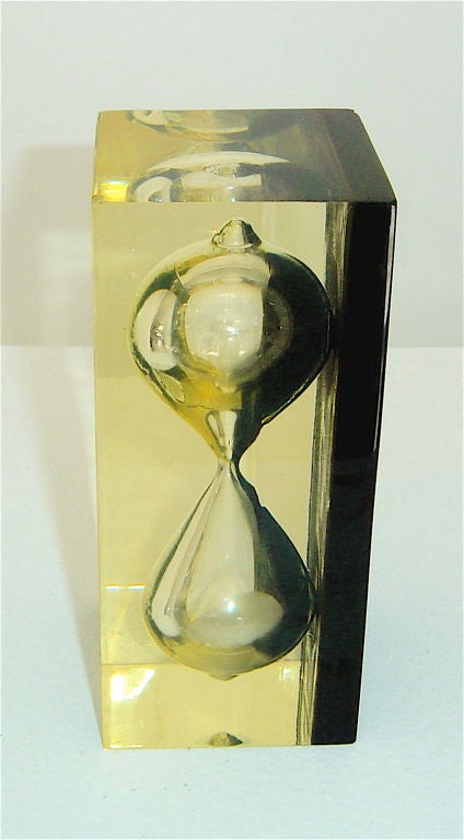 Glass French Hourglass Sand Timer in Resin