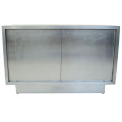 French Matte Aluminum Buffet or Commode or Cabinet
