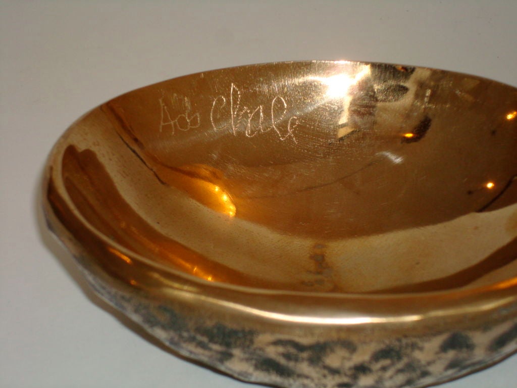 Bronze Bowl by Ado Chale In Excellent Condition In Chicago, IL