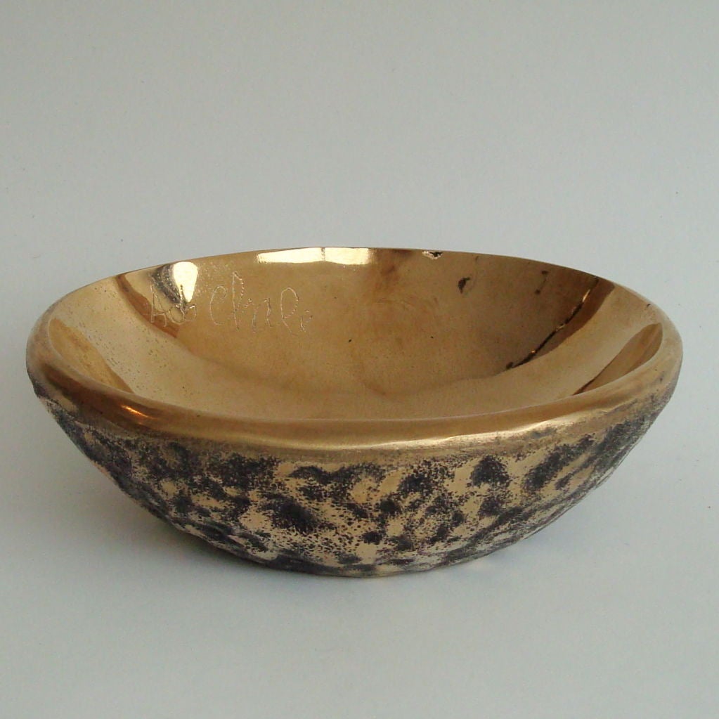 Contemporary Bronze Bowl by Ado Chale