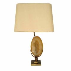 Agate Table Lamp by Willy Daro