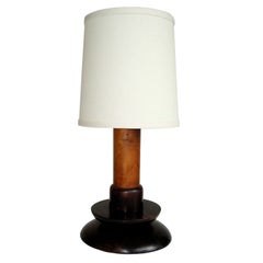 French 1930's Moderne Column Table Lamp