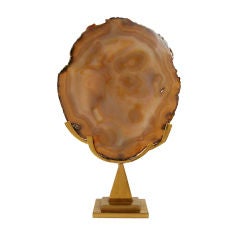 Large Agate Light by Willy Daro