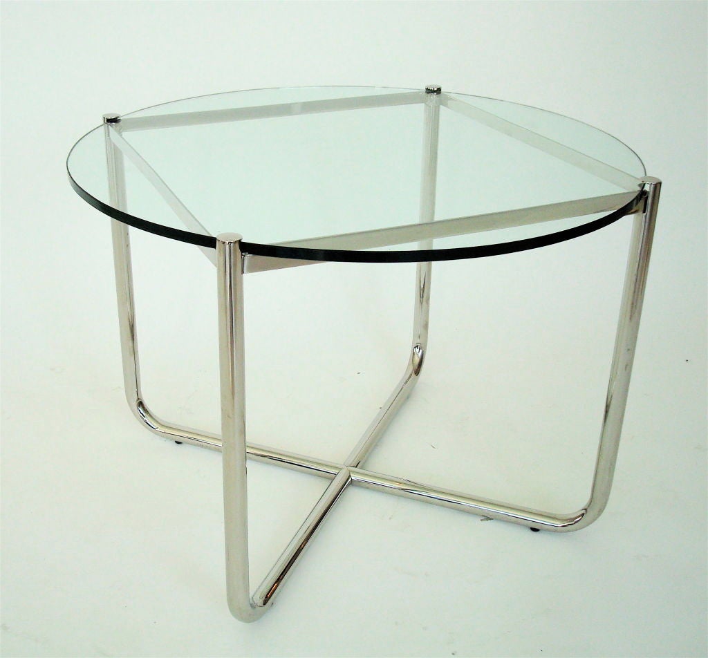 American International Style MR Side Table by Mies van der Rohe for Knoll
