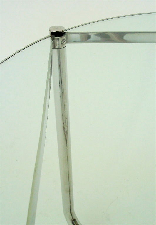 Stainless Steel International Style MR Side Table by Mies van der Rohe for Knoll