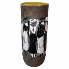 Monumental Italian Ceramic Vessel by Fantoni for Raymor