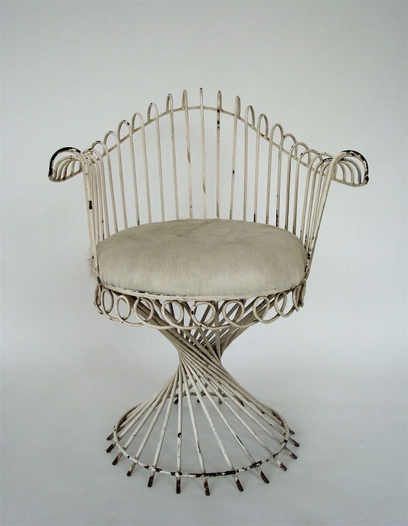 French Garden Chair by Mathieu Mategot 1